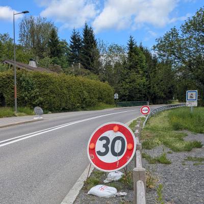 Zone 30 débutant à La Choco et se terminant un peu après la route de la Gliat - Marie-Anaïs Lien