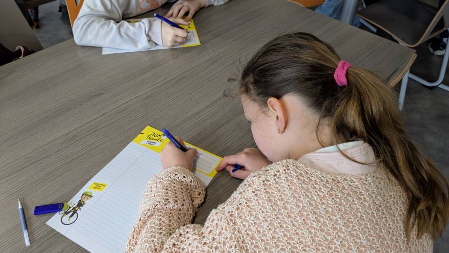 La Dictée du Tour, en prémices du Tour de France Femmes, le 28 mars 2025 - Marie-Anaïs Lien