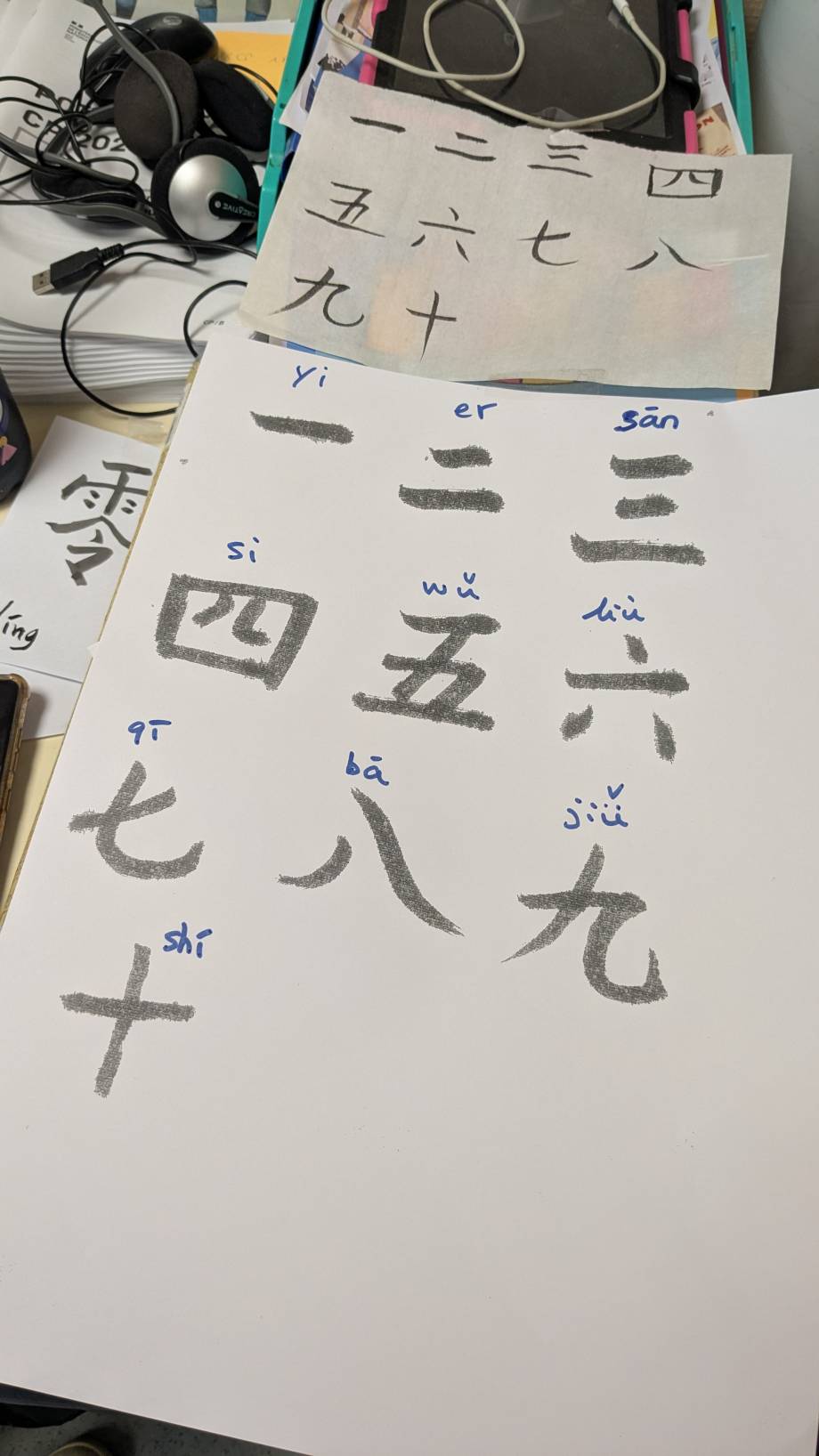 Atelier de calligraphie des élèves de l'école des Éterlous des 22 et 23/05/2025 - Marie-Anaïs Lien