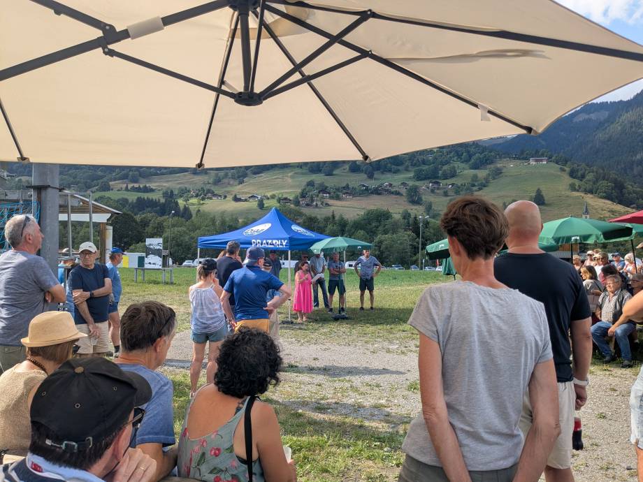 Lancement officiel de la révision du projet des Varins organisé au pied du télésiège du Crêt du Midi, le mercredi 5 août 2026 - Marie-Anaïs Lien