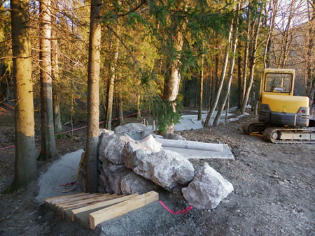 Aménagement du minigolf
