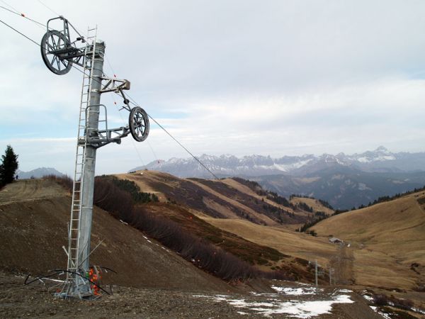 Téléski des 3 Coins quasiment terminé - Guillaume Gauduel / Yann Jaccaz