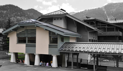 Nouvel emplacement de la bibliothèque en juillet 2010 - Mairie de Praz-sur-Arly