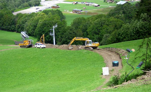 Réseau de neige de culture : suite des travaux effectuée en août 2010