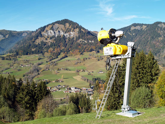 Extension du réseau de neige de culture en octobre 2010