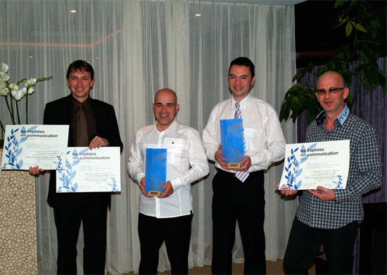 Remise des prix de la 9 édition des Trophées de la Communication, le 26 novembre 2010