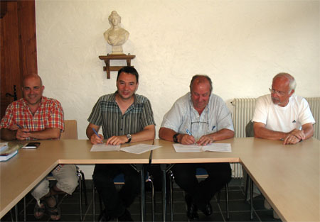 Signature d'une charte avec le Sitom pour valider le fait que Praz sur Arly sera pilote d'un programme de réduction des déchets
