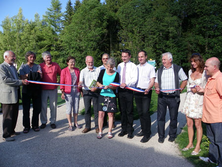 Inauguration du minigolf de Praz sur Arly en juillet 2012