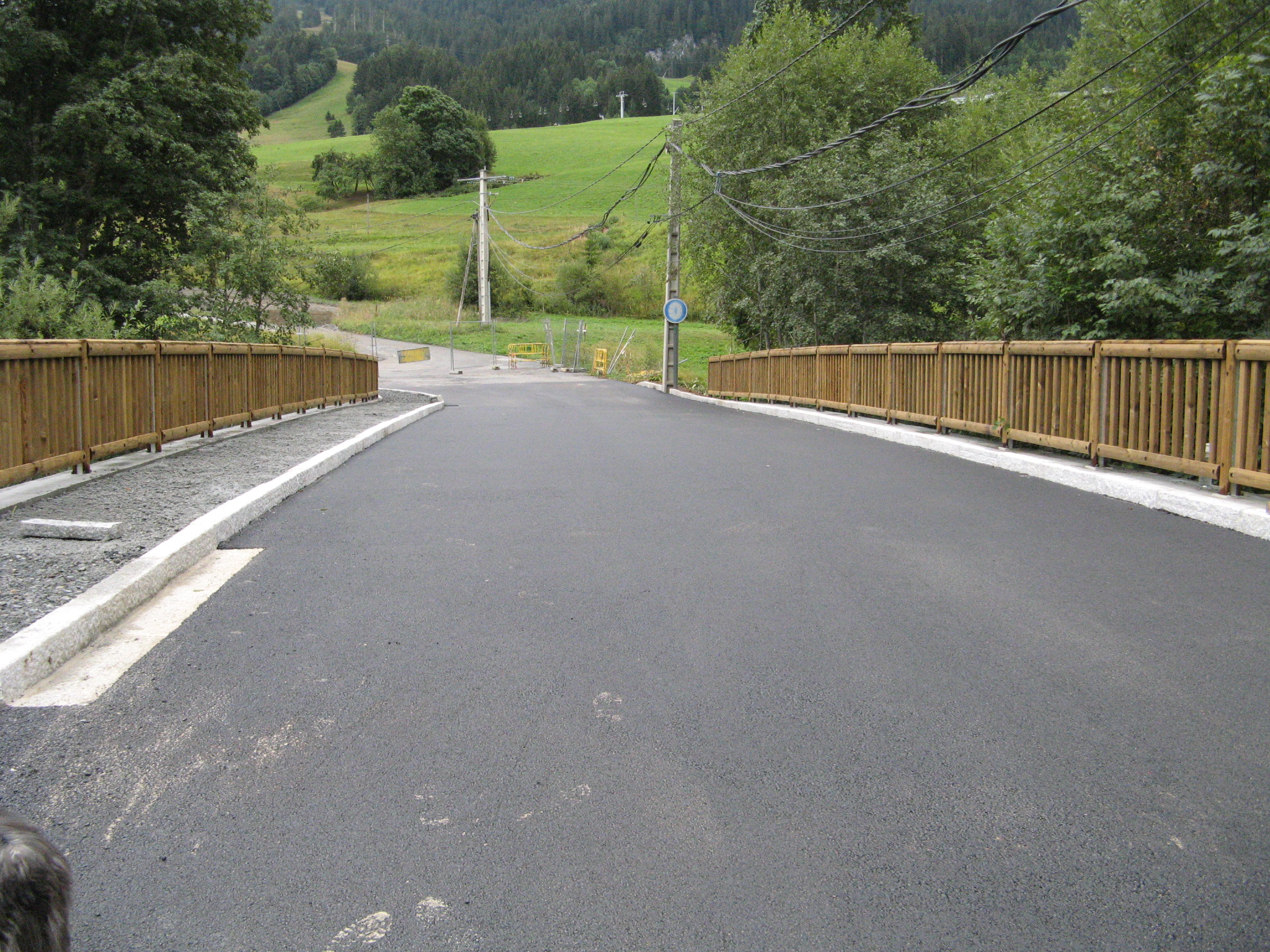 Pont de la Rosière : enrobé du tapis de route achevé le 31 août 2012 - Jean-Paul Jaccaz