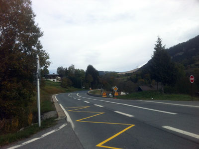 Réfection de la RD 1212 : au carrefour du Val soleil le 19 octobre 2012