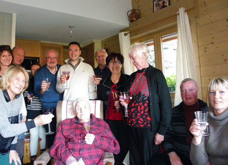 106 ans de Walter Floret fêtés à Praz sur Arly le 29 octobre 2012 - Sylvie Bessy et Michel Dassonville