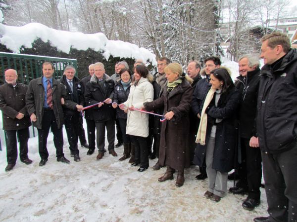 Inauguration du nouvel abattoir intercommunal, réalisé à Megève, le 17 janvier 2013