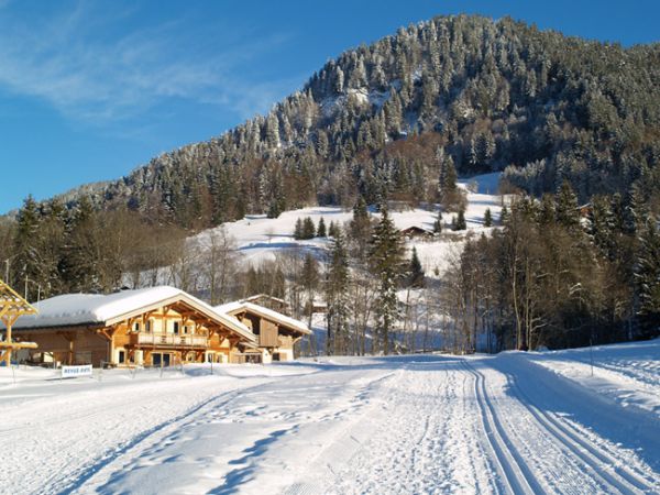Départ de la piste de ski de fond en 2013