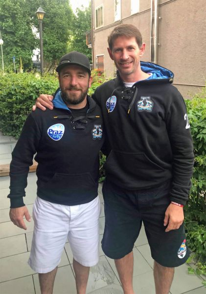 Julien Thomas et Richard Aimonetto lors de la finale des Championnats du Monde d'Italie, le 15 juin 2019