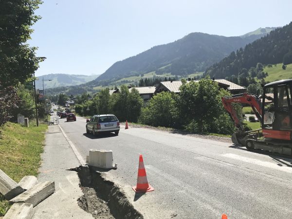 Quartier des Rafforts : coupure d'eau pour réparer une conduite touchée par une entreprise, en juin 2019