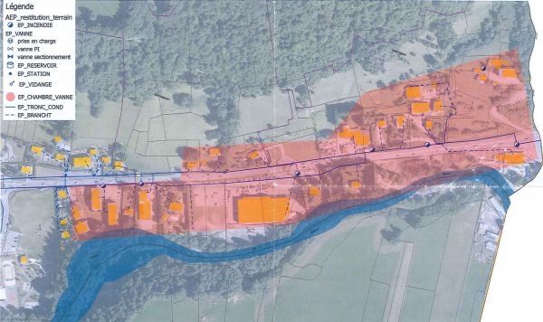 Coupure d'eau sur le secteur allant des Rafforts à Tirecorde le 12 juillet 2019