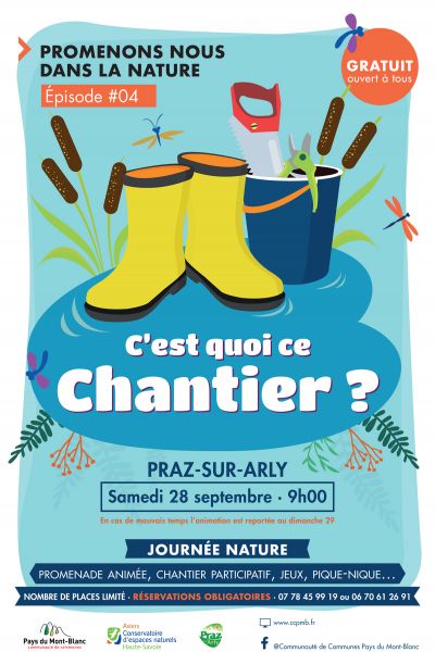 Chantier participatif &quot;Promenons-nous dans la nature&quot; organisé par la CCPMB et Asters le 28 septembre 2019 - CCPMB/Asters