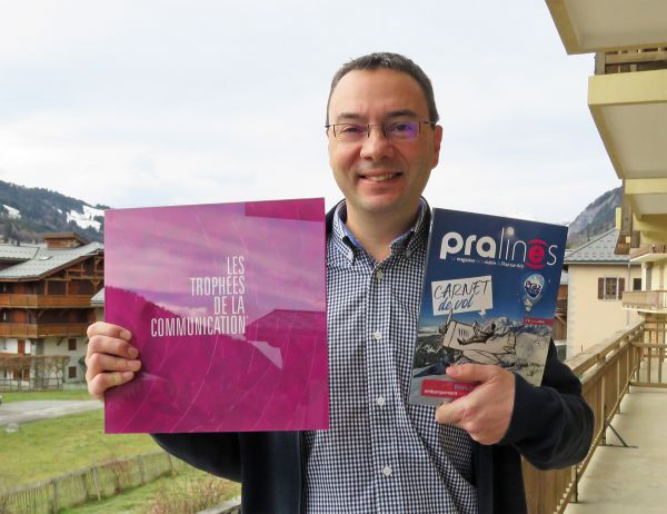 Trophées de la communication : la mairie de Praz-sur-Arly a reçu le trophée du meilleur bulletin municipal des villes de moins de 10 000 habitants à La Grande Motte, le 22 novembre 2019.