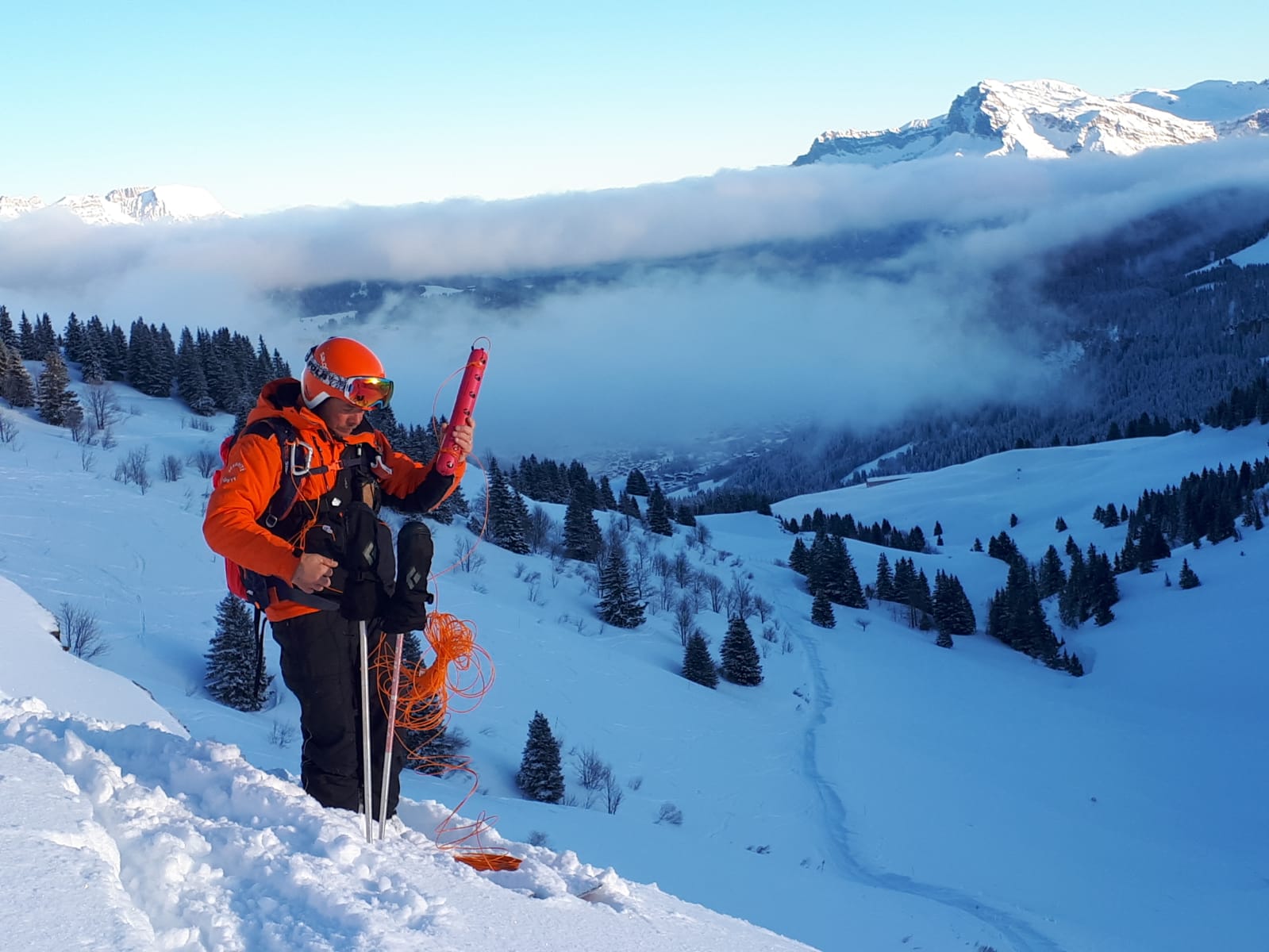 PIDA : un pisteur de Praz s'apprête à lancer une charge