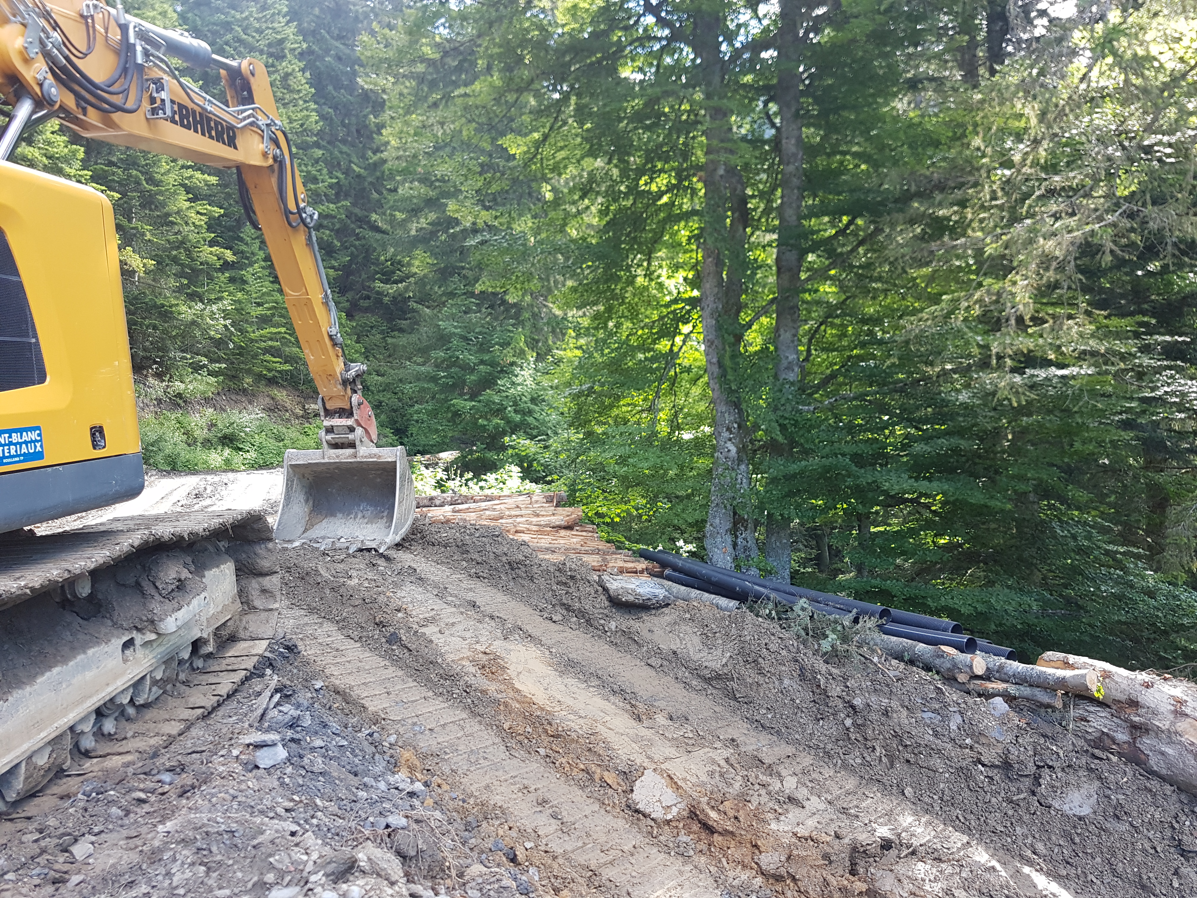 Route du plan de l'Aar : travaux contre effondrements