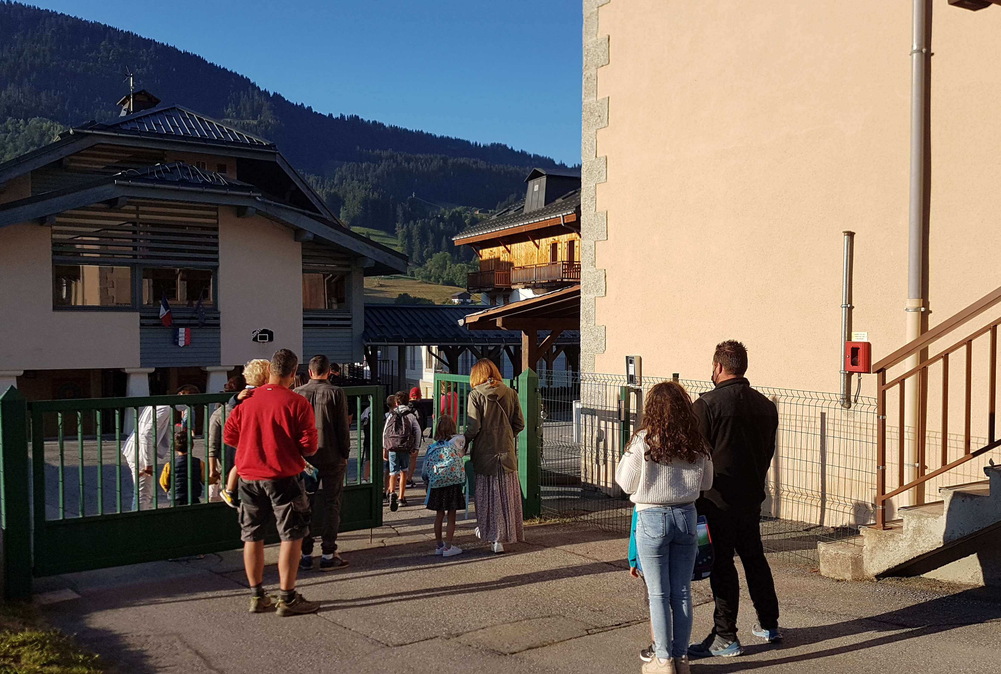 Rentrée scolaire à l'école des Éterlous, le 2 septembre 2021