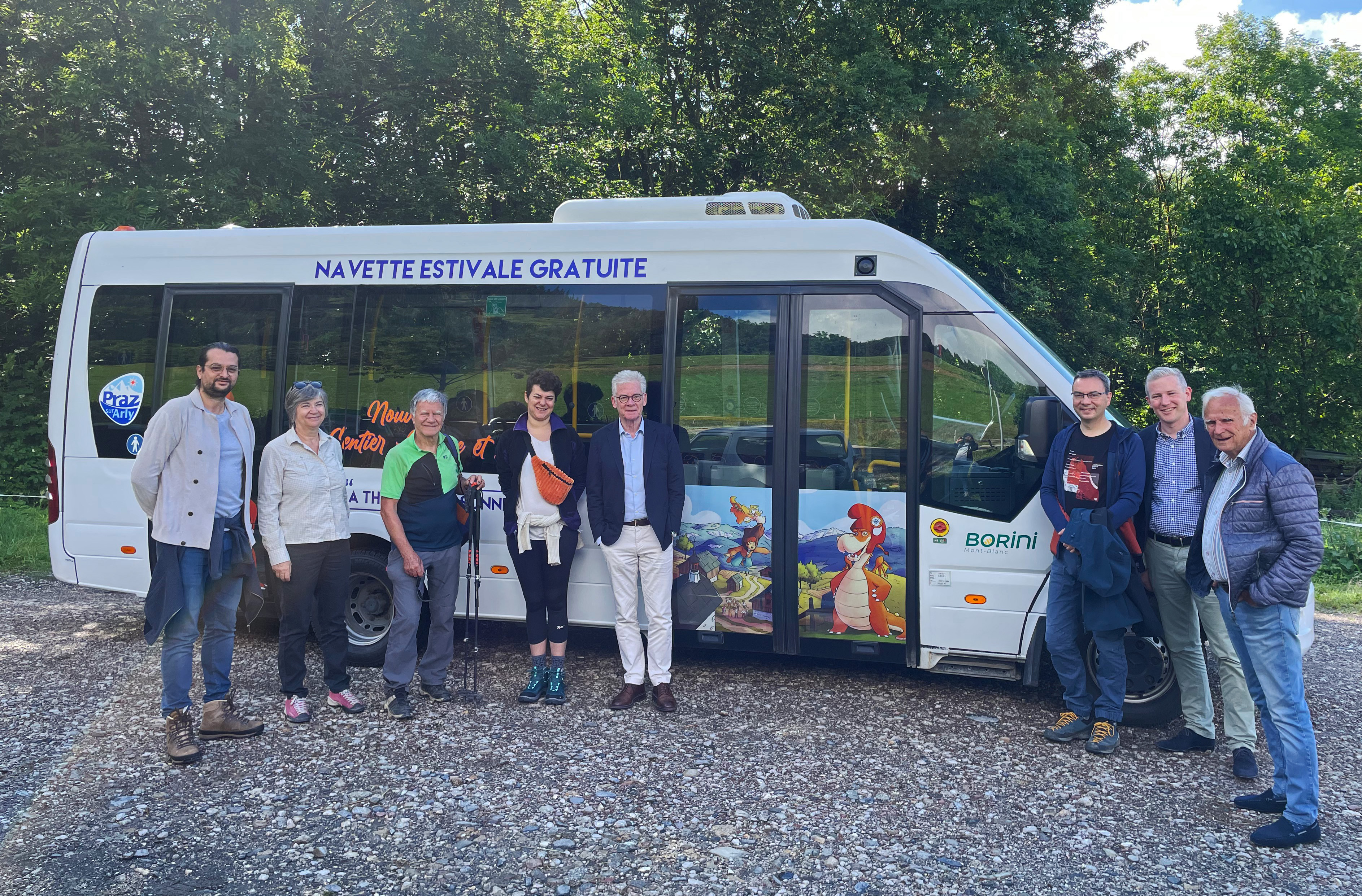 Navette estivale et gratuite qui dessert les Varins, les Belles, le centre-village et la Thonnaz, le 01072023 - Céline Combes