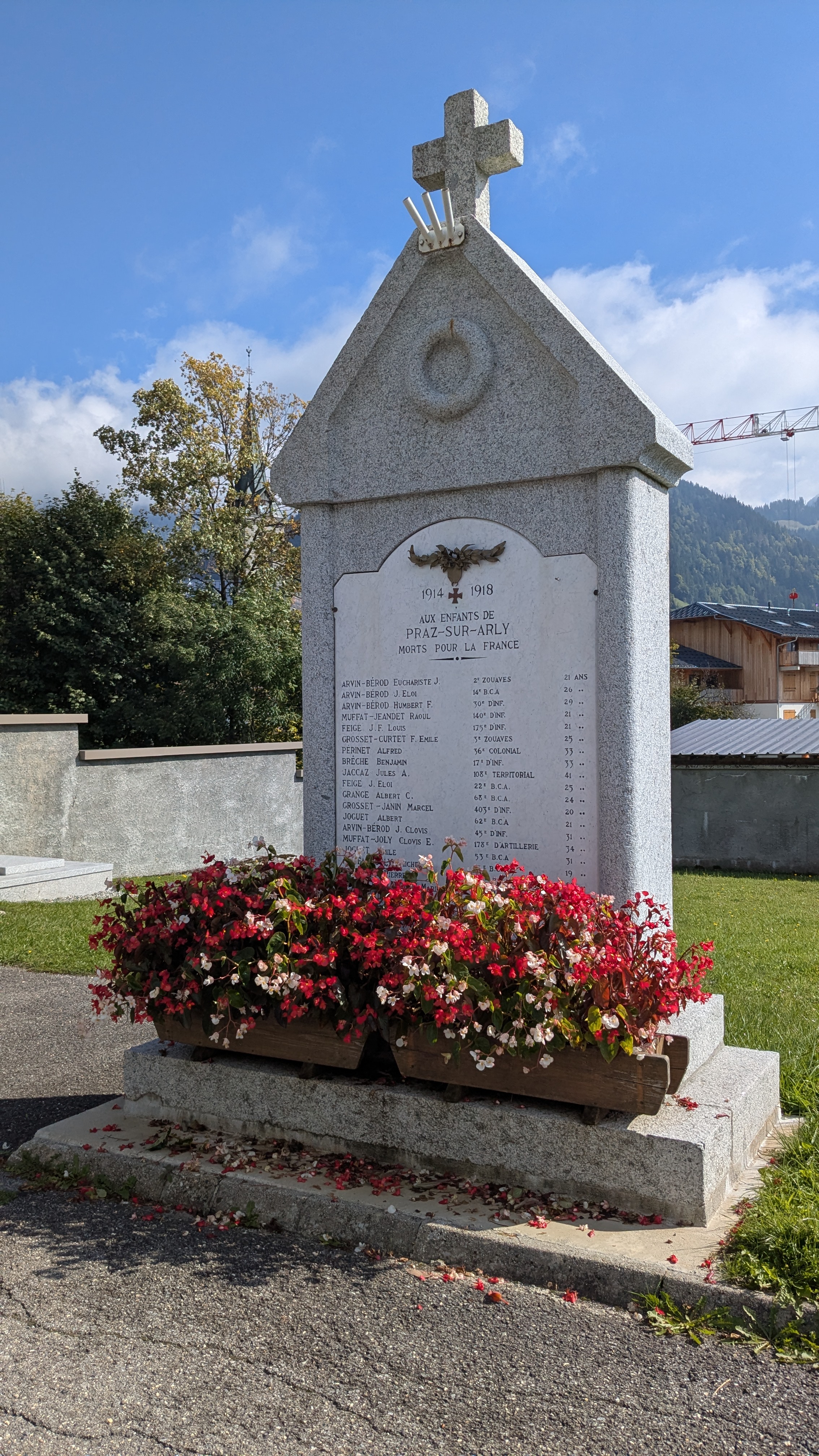 Monument au morts de Praz-sur-Arly le 02/10/2025 - Marie-Anaïs Lien