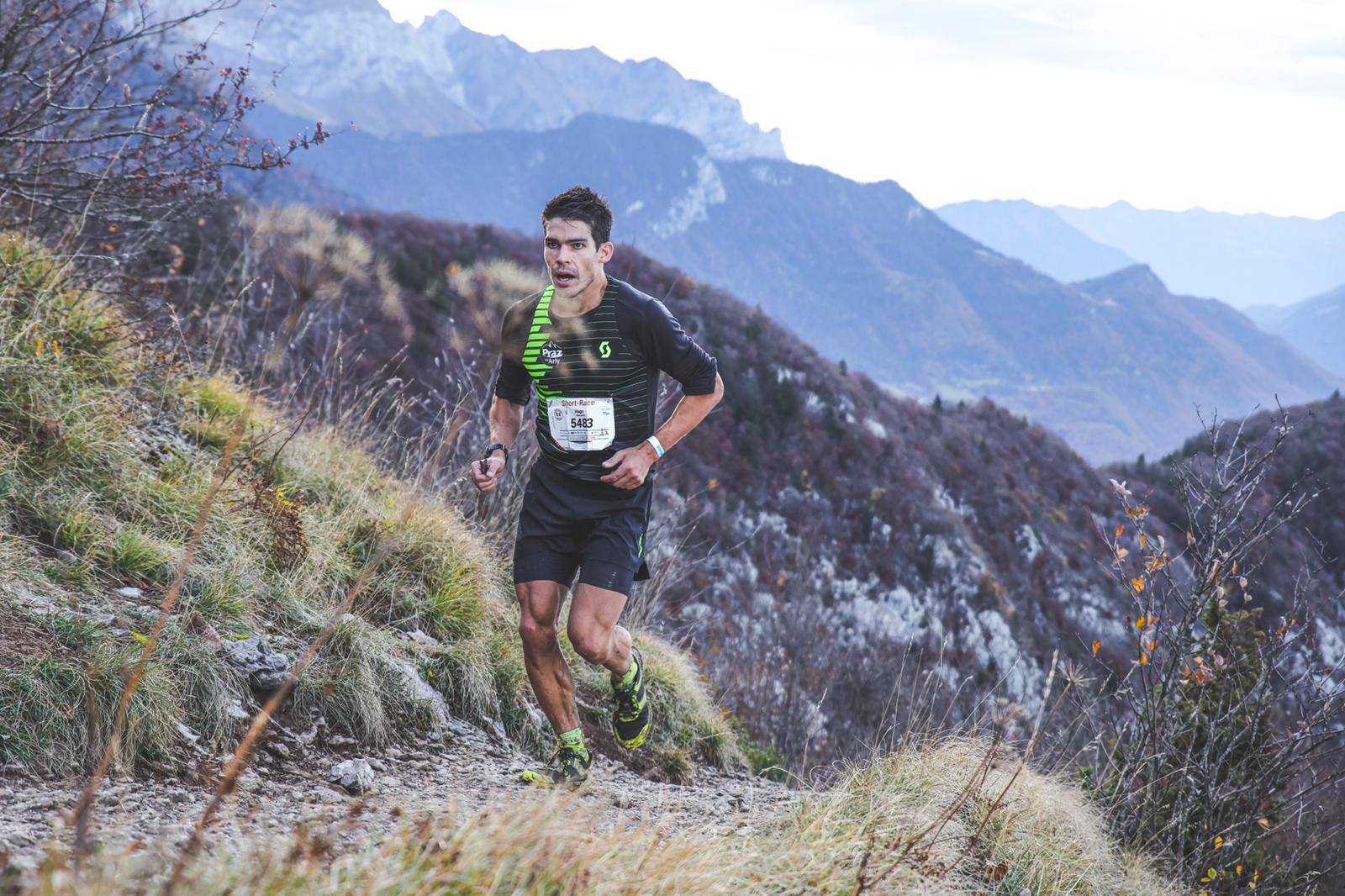 Hugo Altmeyer, le 31 octobre, lors de la Short Race (950 D+, 700 coureurs)