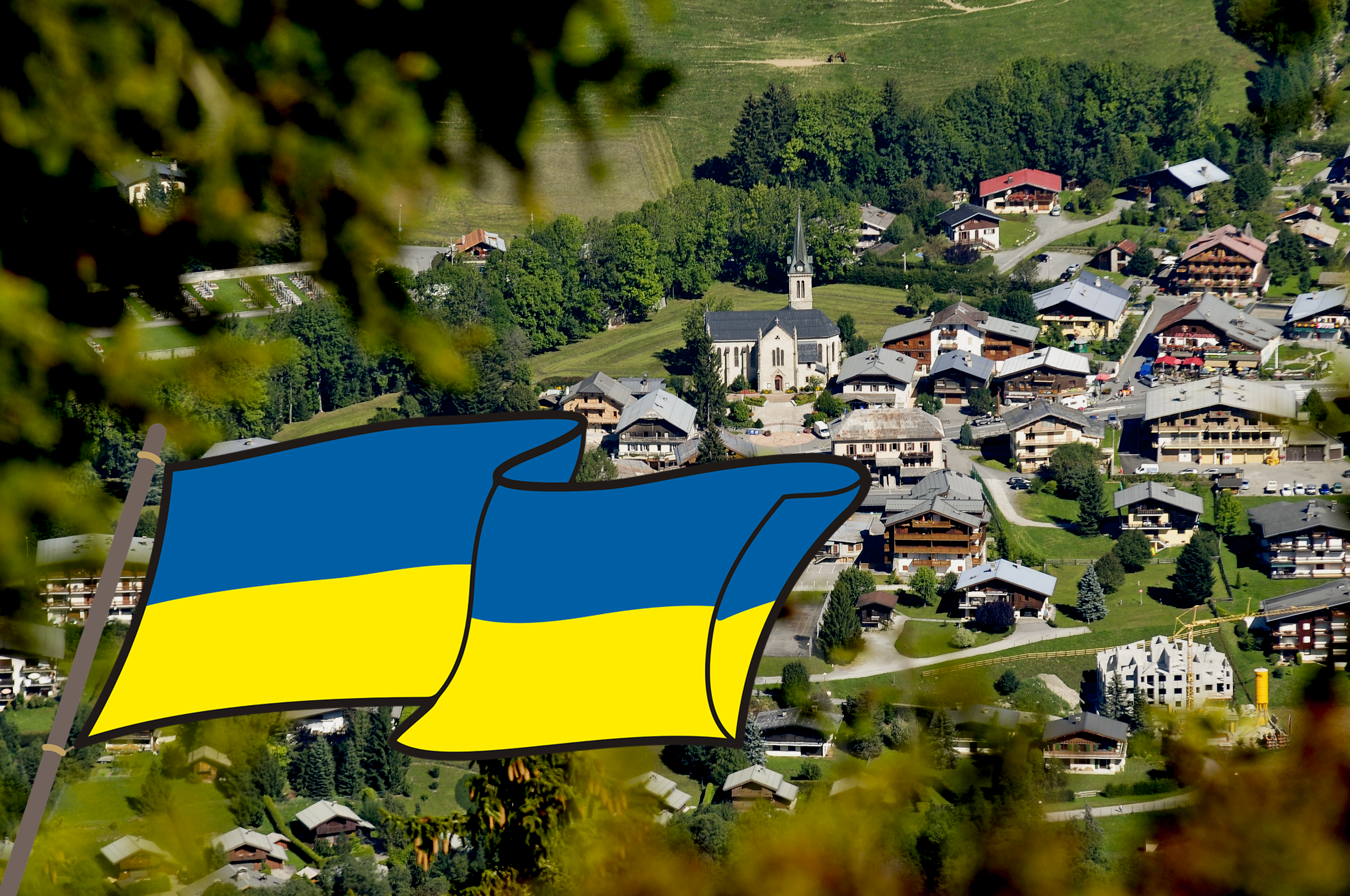 Accueil de réfugiés ukrainiens à Praz