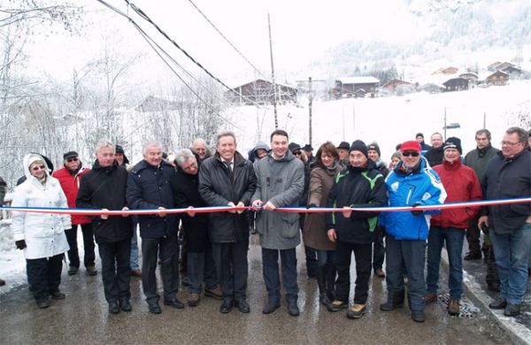Inauguration du pont de la Rosière, le 2 février 2013