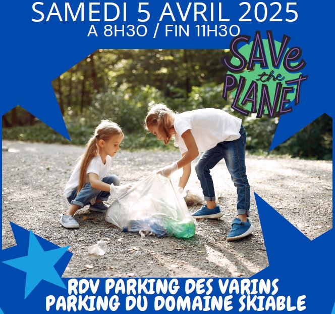 Affiche tronquée du Nettoyage de printemps du 5 avril 2025 - Praz-sur-Arly Tourisme