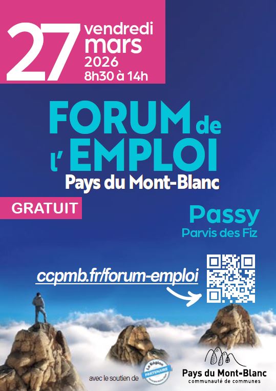 Affiche Forum de l'emploi de mars 2026 - CCPMB