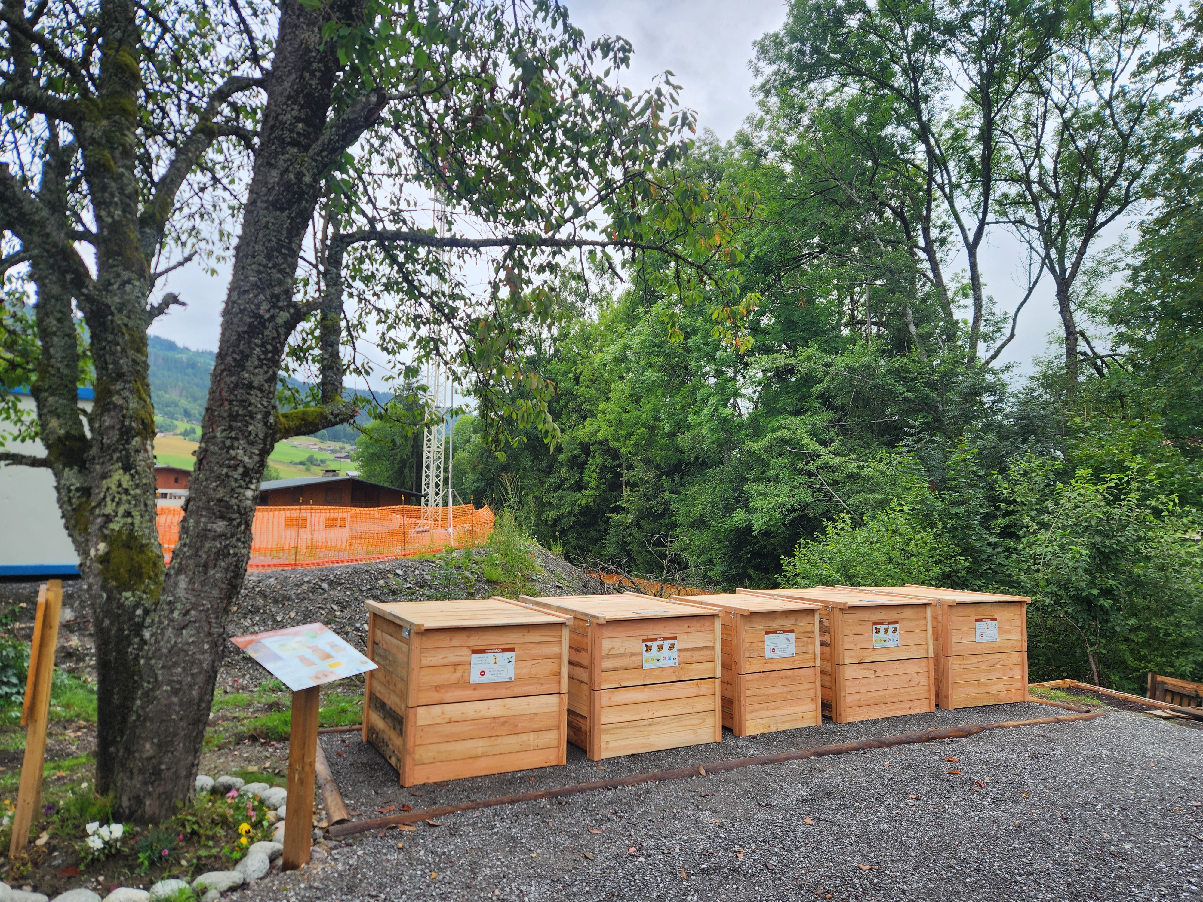 Site de compostage de quartier du centre, près des jardins partagés - SITOM des Vallées du Mont-Blanc
