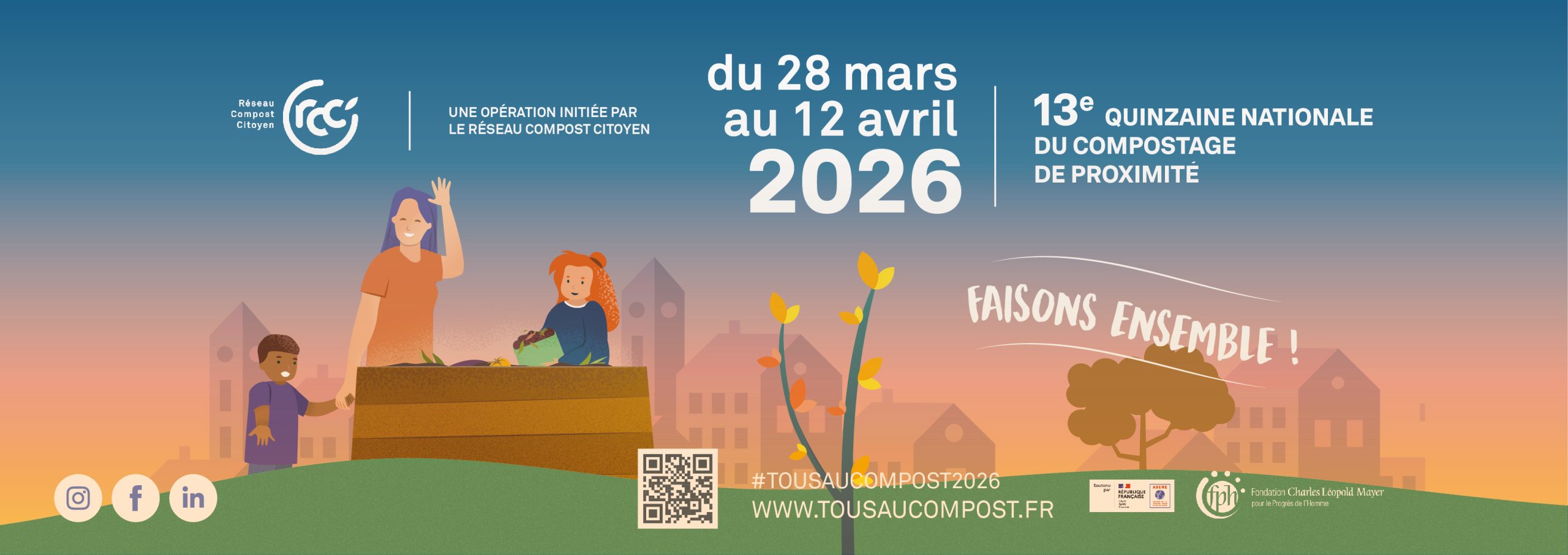 Événement Tous au compost ! prévu du 28 mars au 12 avril 2026