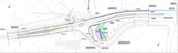 Plan du carrefour à Tirecorde
