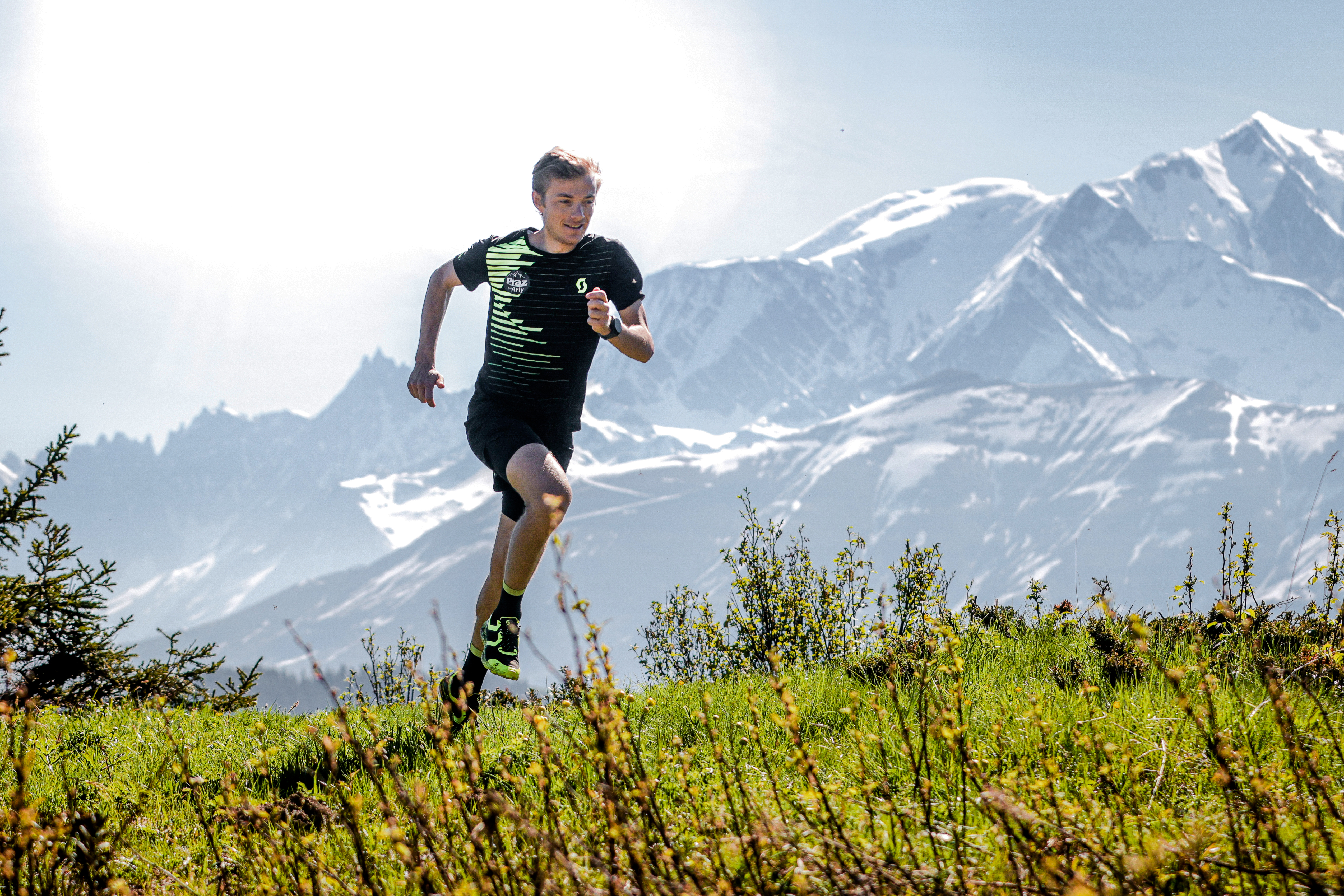 Gautier Airiau s'entraînant à Praz