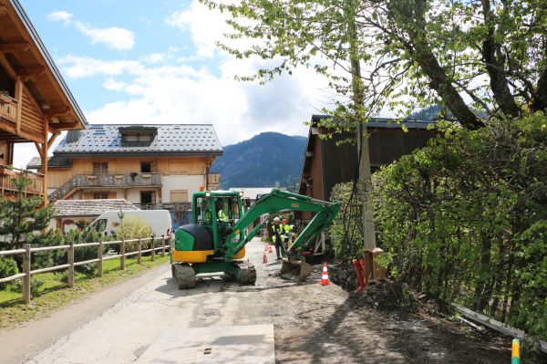 Route de la Tonnaz : travaux sur les réseaux