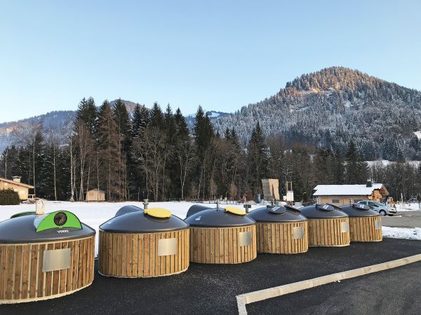 Point de collecte des ordures ménagères