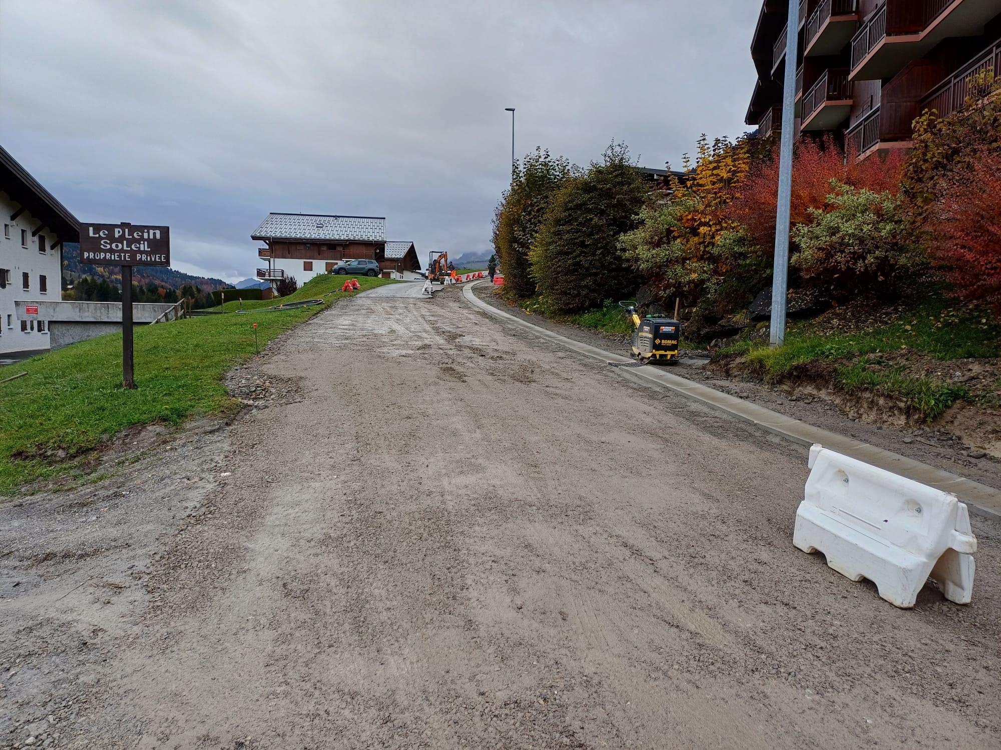 route Essertets travaux
