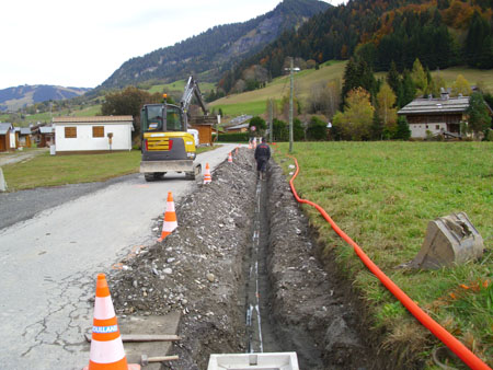 Futurs trottoirs au niveau de Cassioz