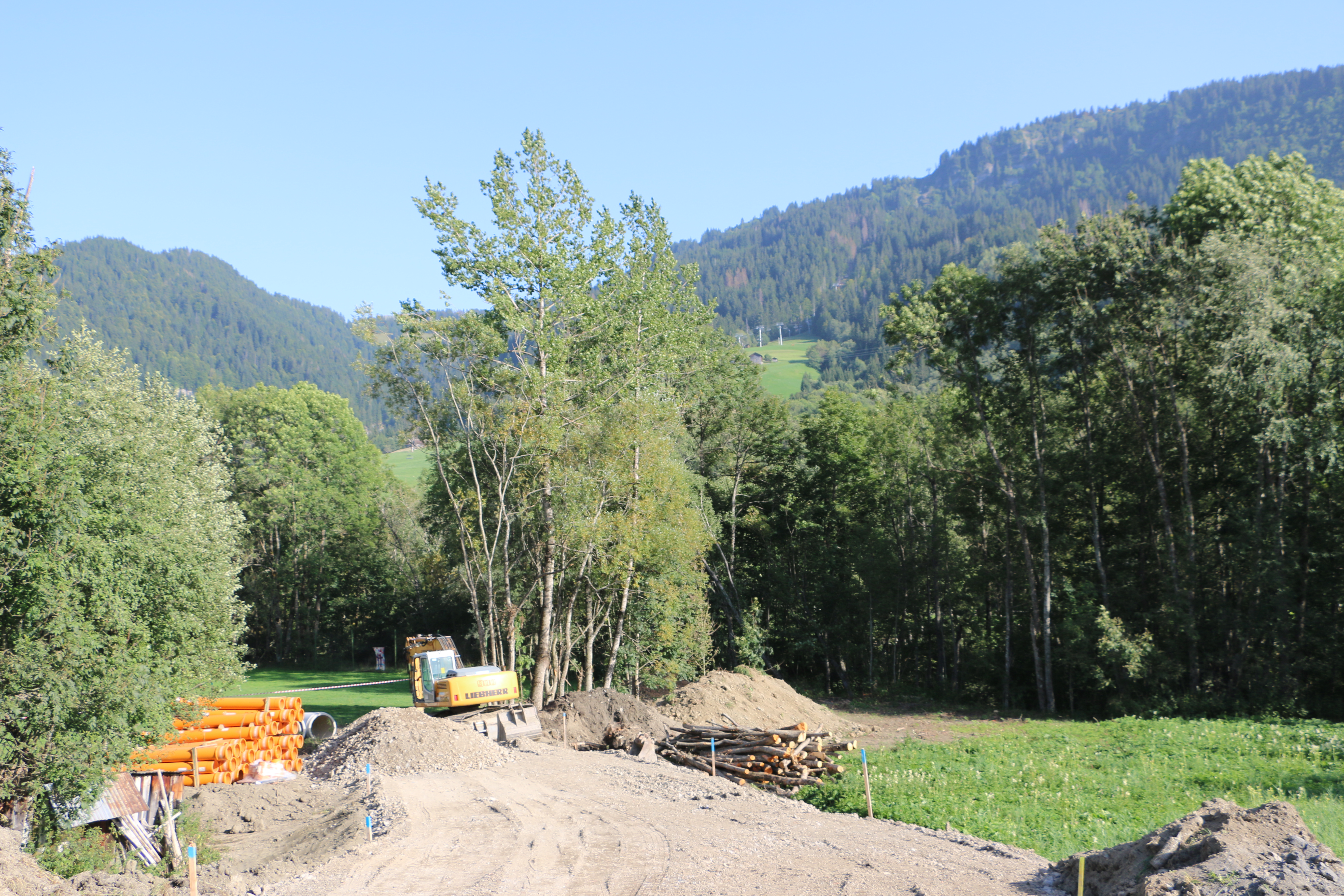 Nouvelle voie à Meuret