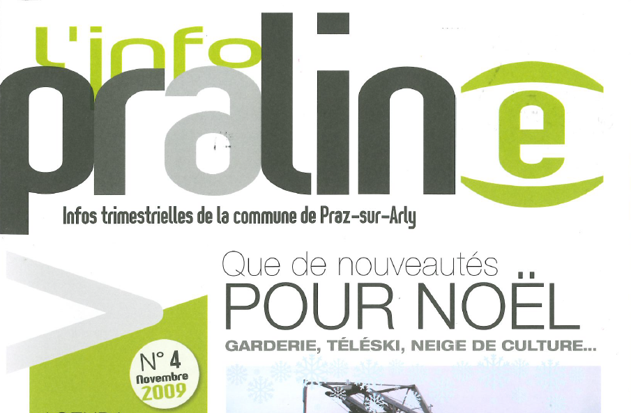 Info praline n°4 - Partie haute de la couverture