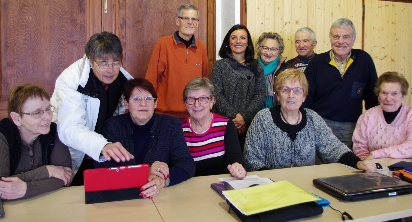 Des membres de la BVEP lors d’une assemblée générale avec, au fond au centre, Carine Dunand, adjointe au maire, déléguée au sport, à la culture et à la vie associative