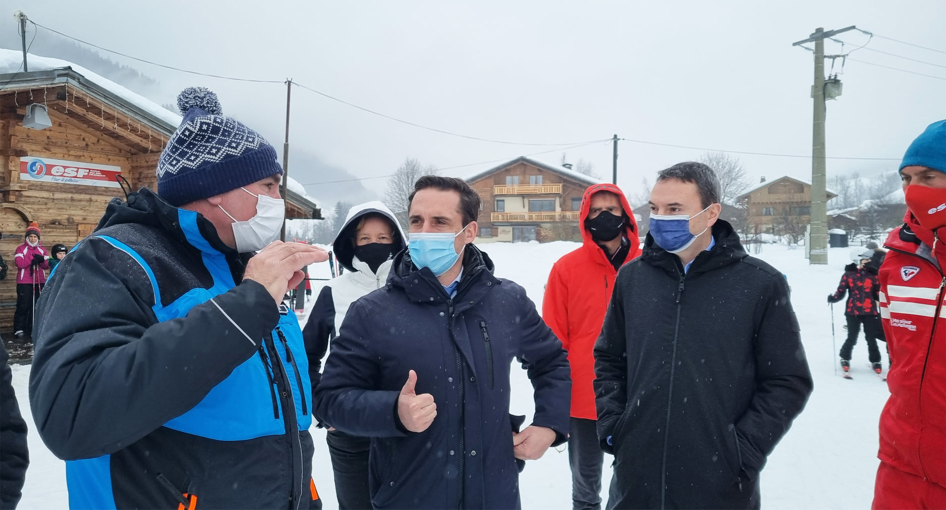 Le Ministre des Transport à Praz