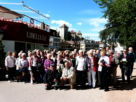 Sortie des Anciens : déjeuner sur le lac et visite de la ville d'Annecy le 13 septembre 2012