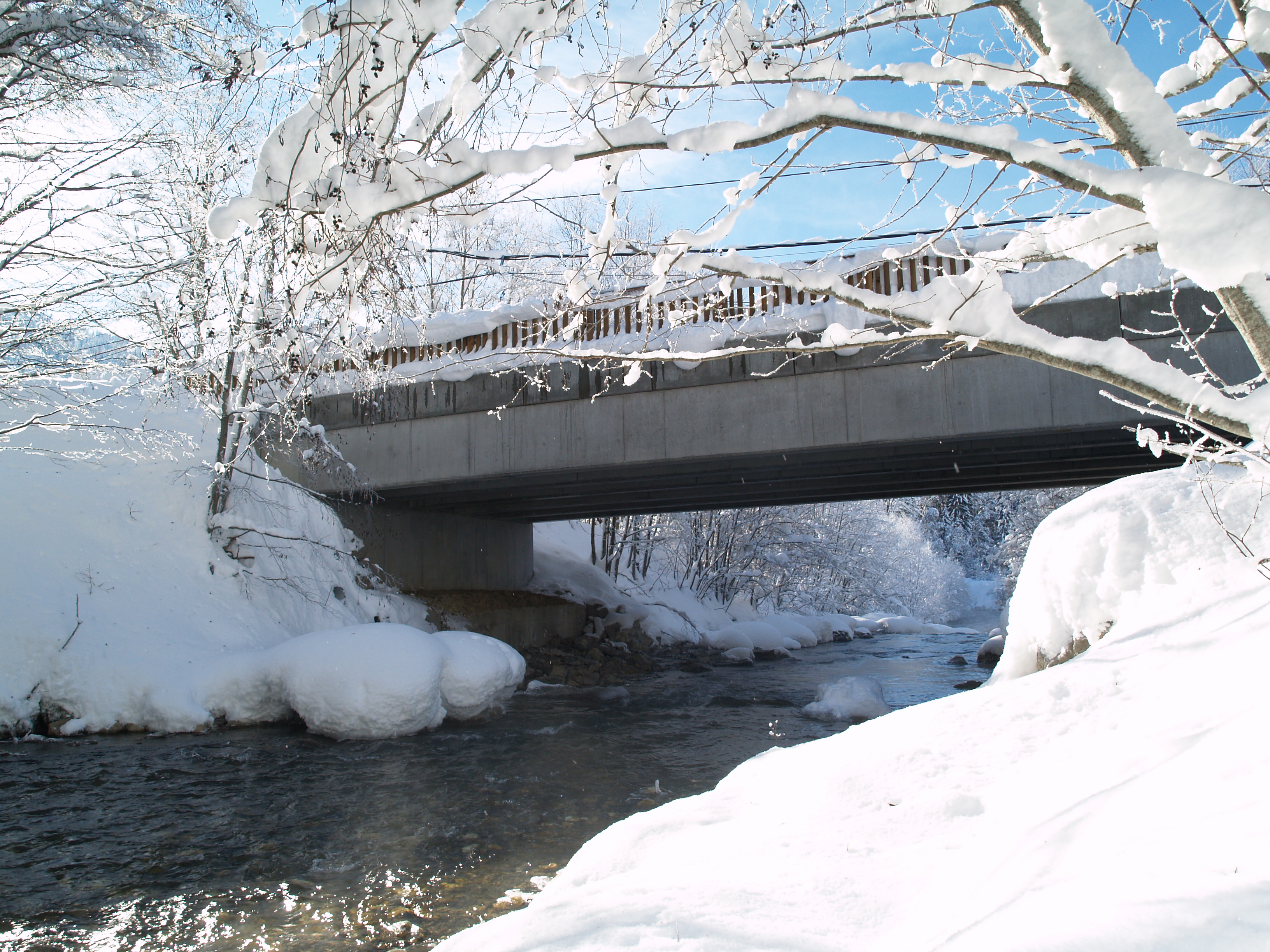Pont de la Rosière qui sera inauguré le 2 février 2013