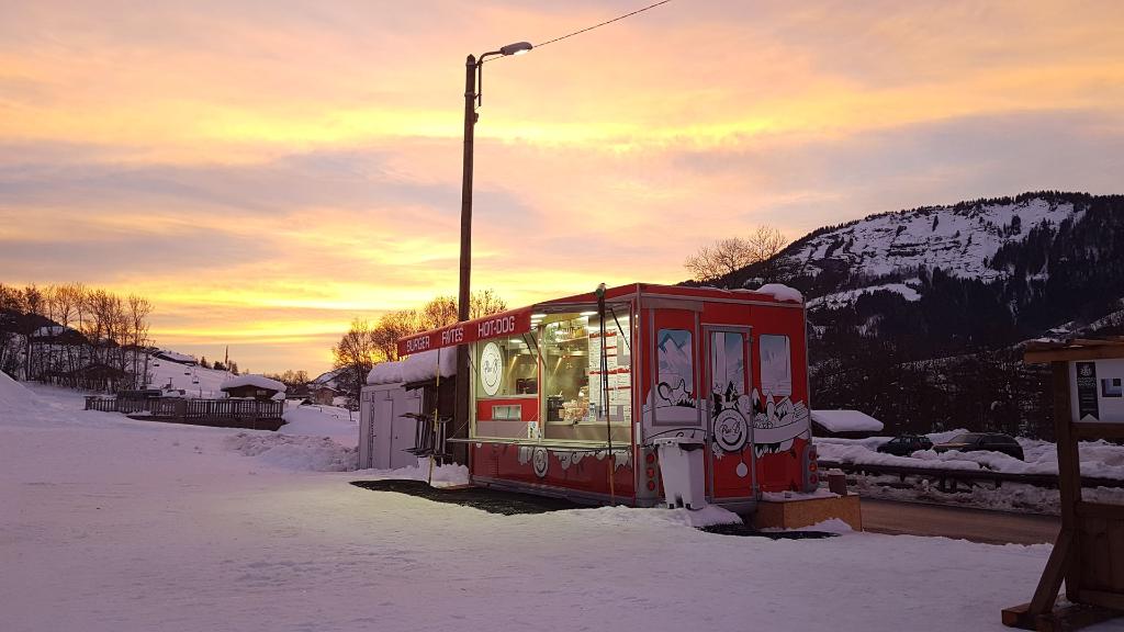 Plan B installé sur le front de neige