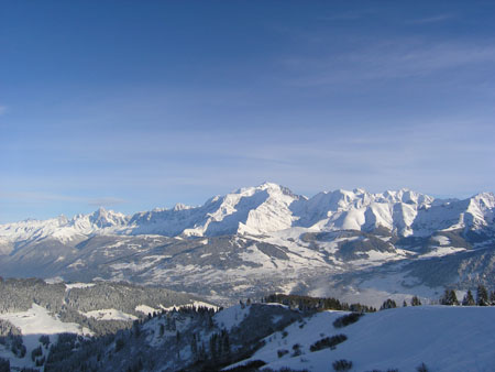 Massif du Mont-Blanc le 22 décembre 2004