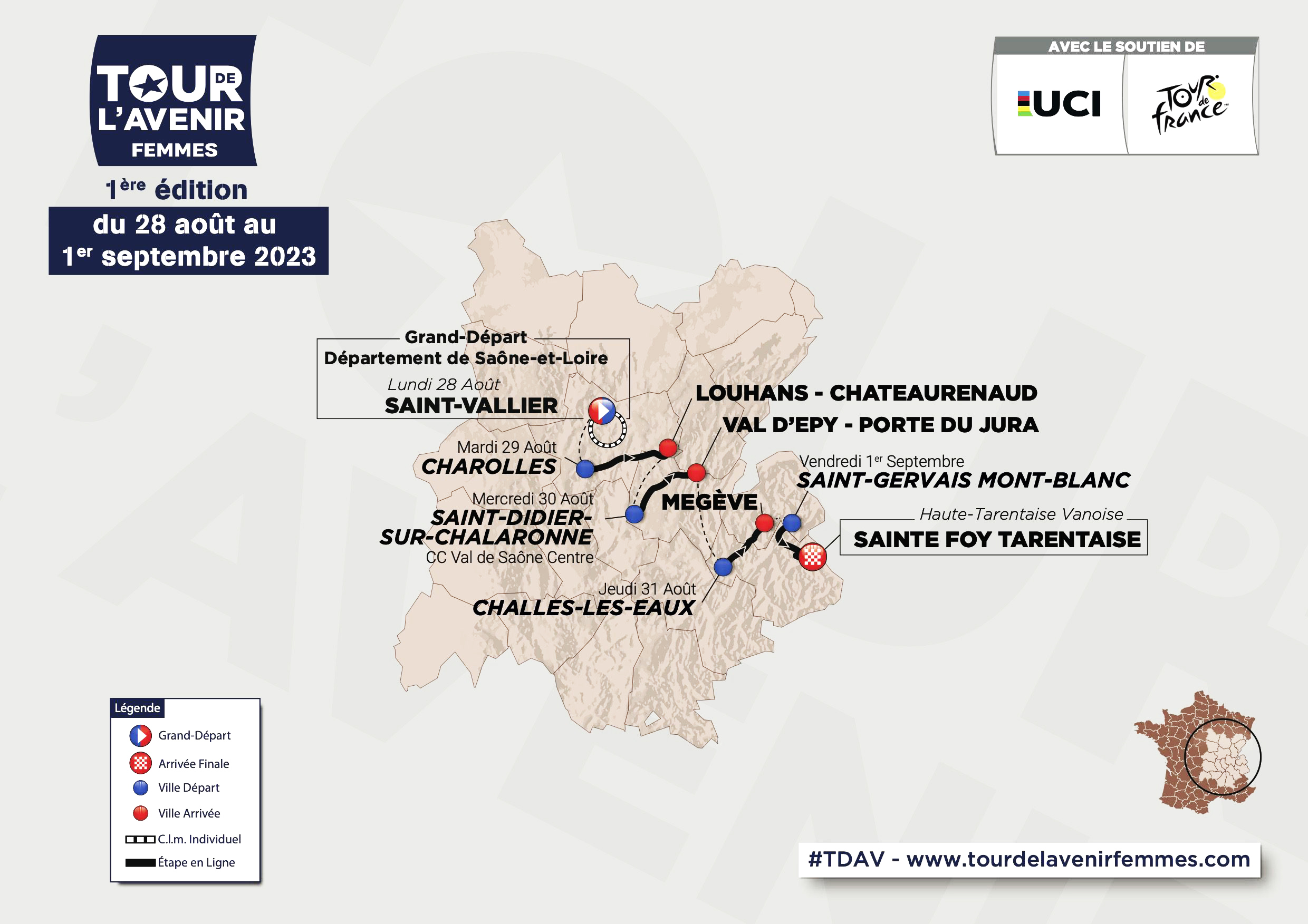 Parcours Tour Avenir Femme 2023
