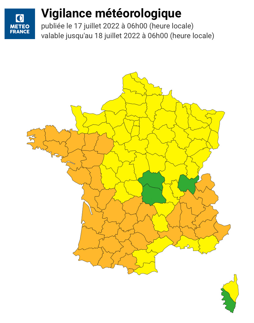 Vigilance orange canicule 16 juillet